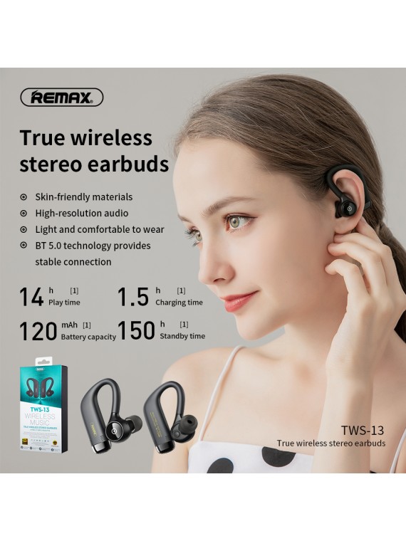 REMAX TWS-13 TWS Earbuds Black