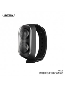 REMAX TWS-15 Wristband True Wireless Stereo Earbuds Black