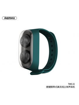 REMAX TWS-15 Wristband True Wireless Stereo Earbuds Green