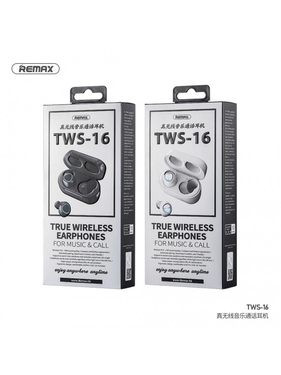 REMAX TWS-16 TWS Earbuds Black