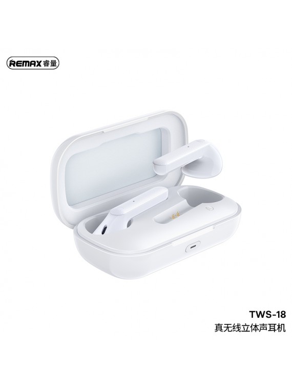REMAX TWS-18 True Wireless Stereo Earbud White