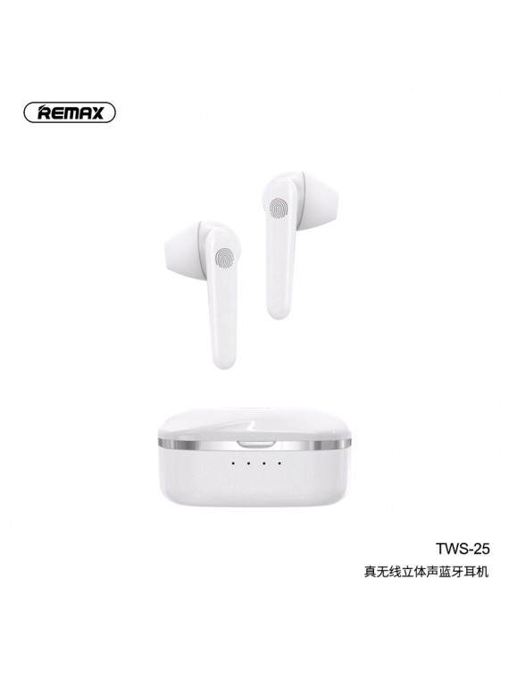 REMAX TWS-25 Wireless Earbuds White