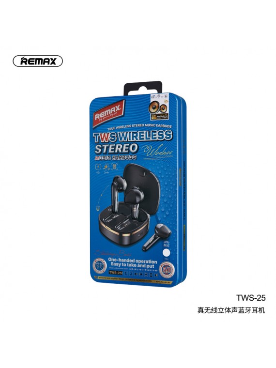 REMAX TWS-25 Wireless Earbuds White