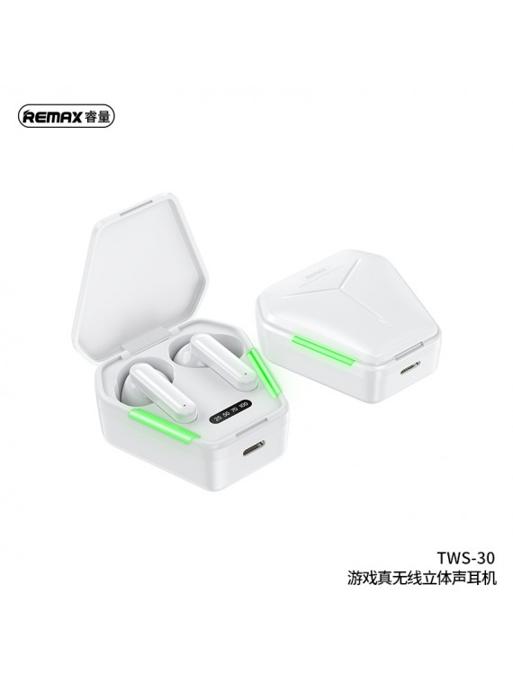 REMAX TWS-30 True Wireless Stereo Gaming Headphone White