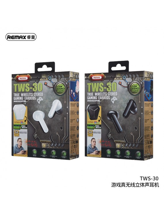 REMAX TWS-30 True Wireless Stereo Gaming Headphone Black