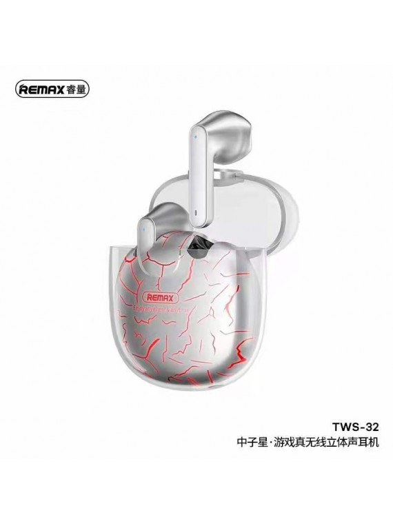 REMAX TWS-32 Neutron Star True Wireless Gaming Earbuds 300mAh Silver