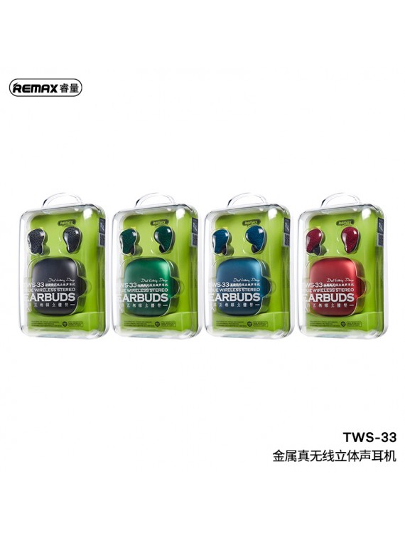 REMAX TWS-33 True Wireless Stereo Earbuds Green