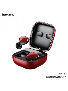 REMAX TWS-33 True Wireless Stereo Earbuds Red