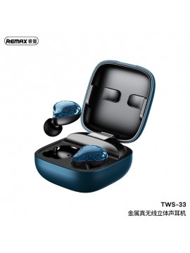 REMAX TWS-33 True Wireless Stereo Earbuds Blue
