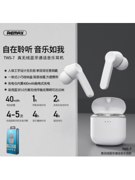 REMAX TWS-7 TWS Earbuds Black