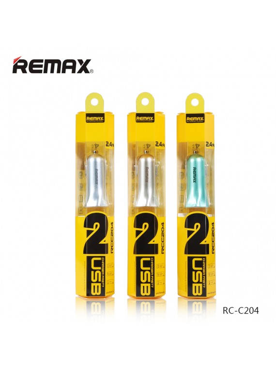 REMAX RCC204 2 USB Car Charger Fast 7 Silver