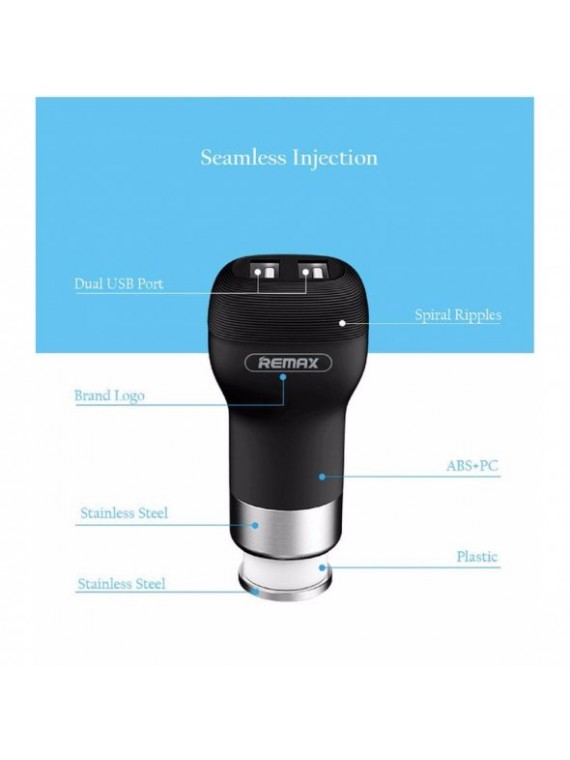 REMAX RCC207 Flinc 2 USB Car Charger Blue