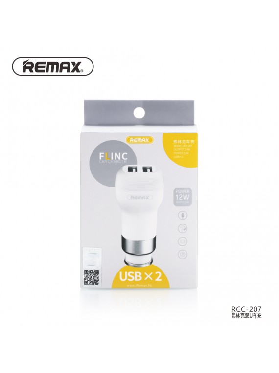 REMAX RCC207 Flinc 2 USB Car Charger Blue