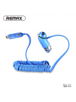 REMAX RCC211 Cutie Car Charger Blue