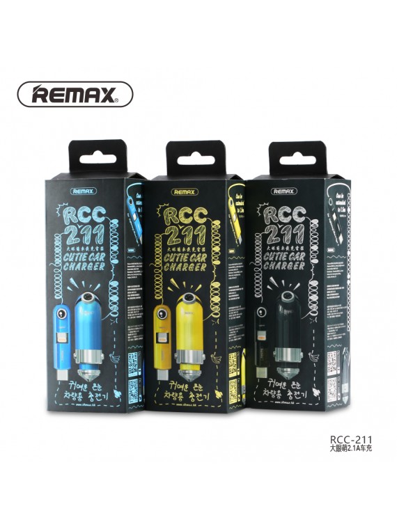 REMAX RCC211 Cutie Car Charger Black