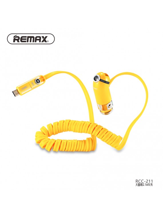 REMAX RCC211 Cutie Car Charger Yellow