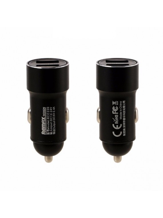 REMAX RCC220 2USB 2.4A Car Charger Black