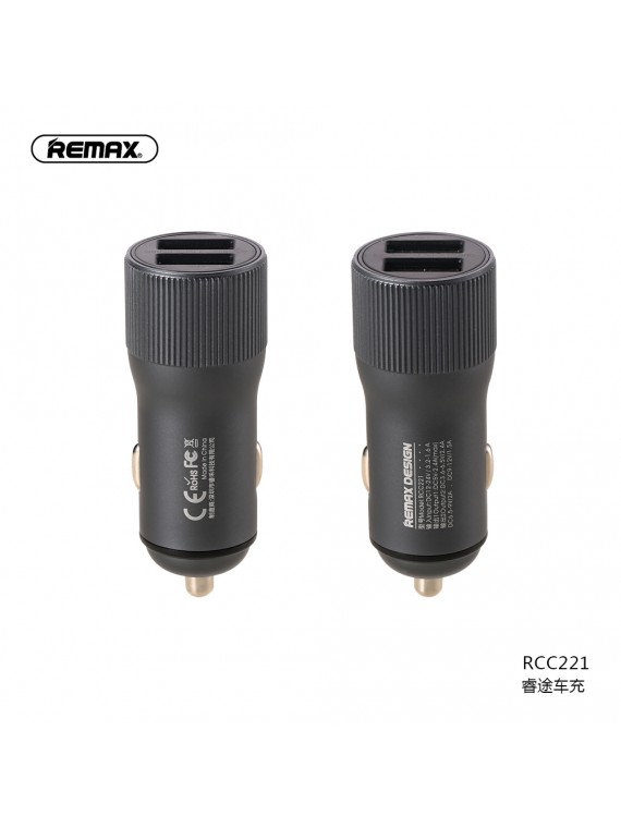 REMAX RCC221 2USB 2.4A QC3.0 Car Charger Tarnish