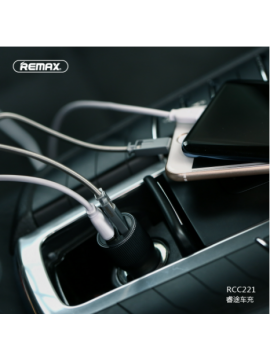 REMAX RCC221 2USB 2.4A QC3.0 Car Charger Black