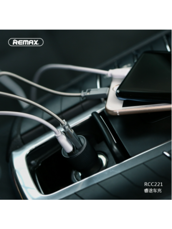 REMAX RCC221 2USB 2.4A QC3.0 Car Charger Tarnish