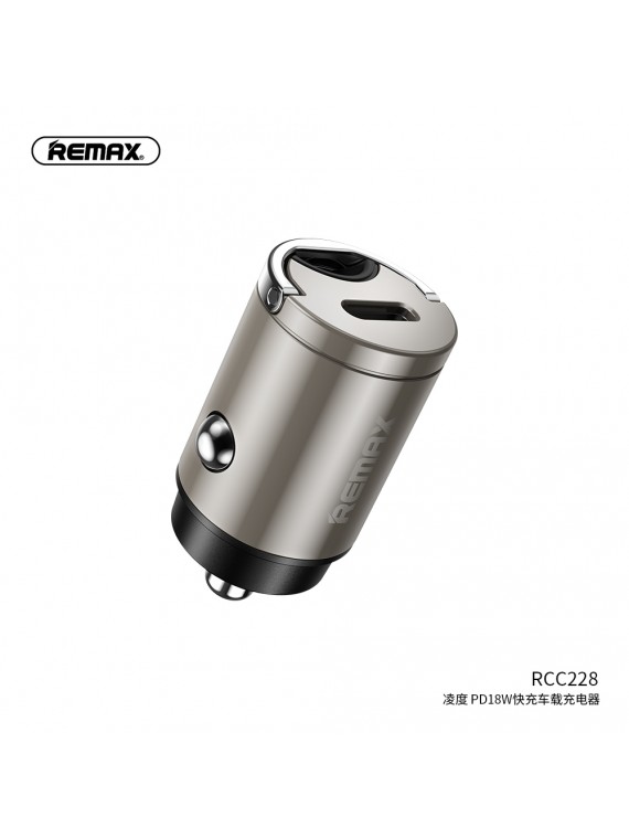 REMAX RCC228 Type-C 18W Car Charger Silver