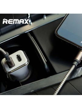 REMAX RCC306 Single USB & Type-C 2.4 A Car Charger White