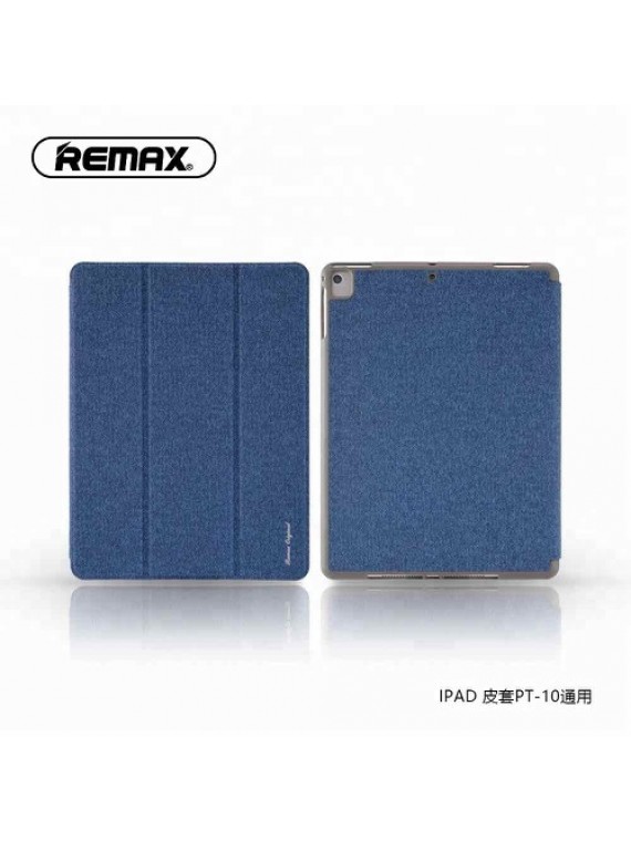 Remax PT-10 CHAN Series Leather Case Models of iPad For 2020 iPad10.9" Blue