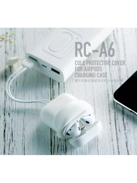 REMAX RC-A6 Protective Cover For Airpods Case White