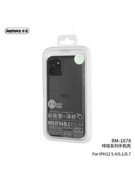 REMAX RM-1678 Breath Series Phone Case For IPH12 6.7 Pro Max Black