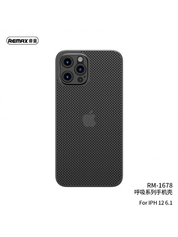 REMAX RM-1678 Breath Series Phone Case For IPH12 6.1 MAX  Black