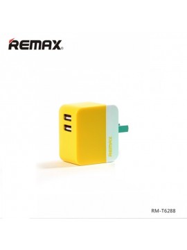 REMAX RMT-31 3.1A 2 USB Charger Angle RMT6288 Yellow