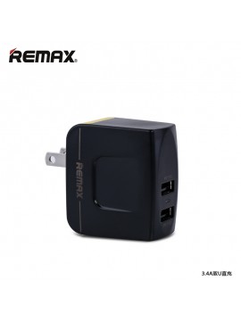 REMAX RMT6188 2 USB 3.4 A Charger Black