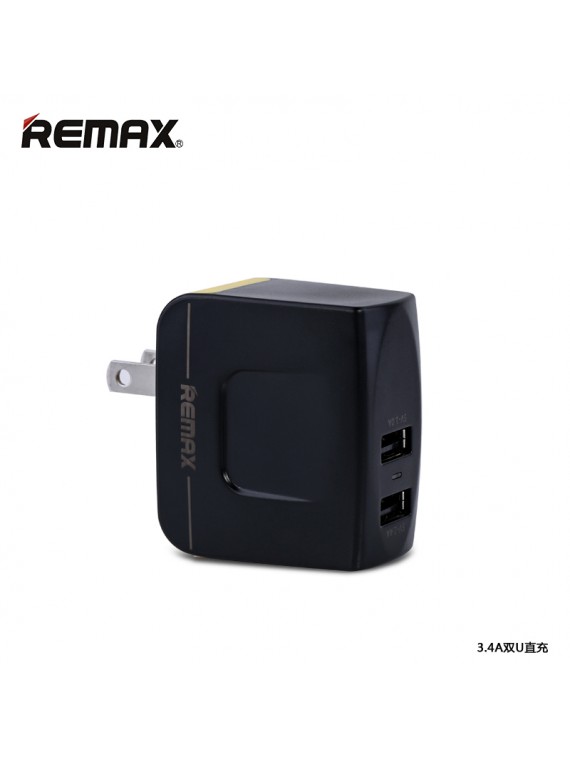 REMAX RMT6188 2 USB 3.4 A Charger Black