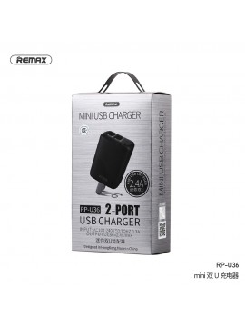 REMAX RP-U36 2USB 2.4A USB Charger Black