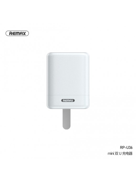 REMAX RP-U36 2USB 2.4A USB Charger White