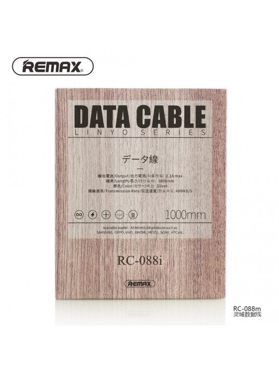 REMAX RC-088i Date Cable For Lightning Silver