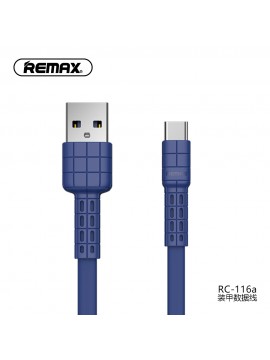 REMAX RC-116a Armor Series Data Cable For Type-C Blue