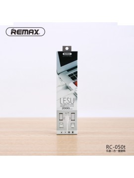 REMAX RC-050t Lesu 2m 2 in 1 Cable White