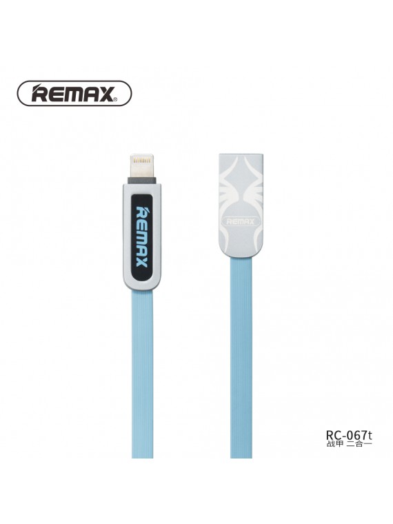 REMAX RC-067t Armor 2 in 1 Data Cable Blue