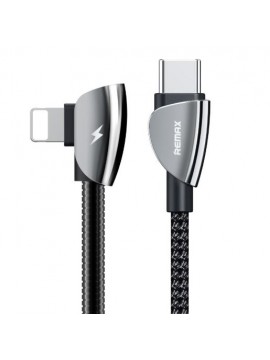 REMAX RC-087 Type-C To Lightning Cable & Holder Black