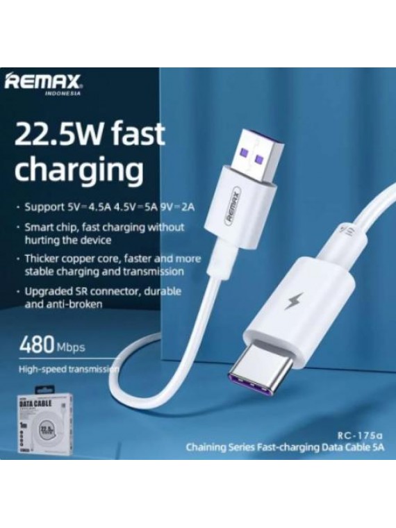 REMAX RC-175a 22.5W Type-c Charging Cable white