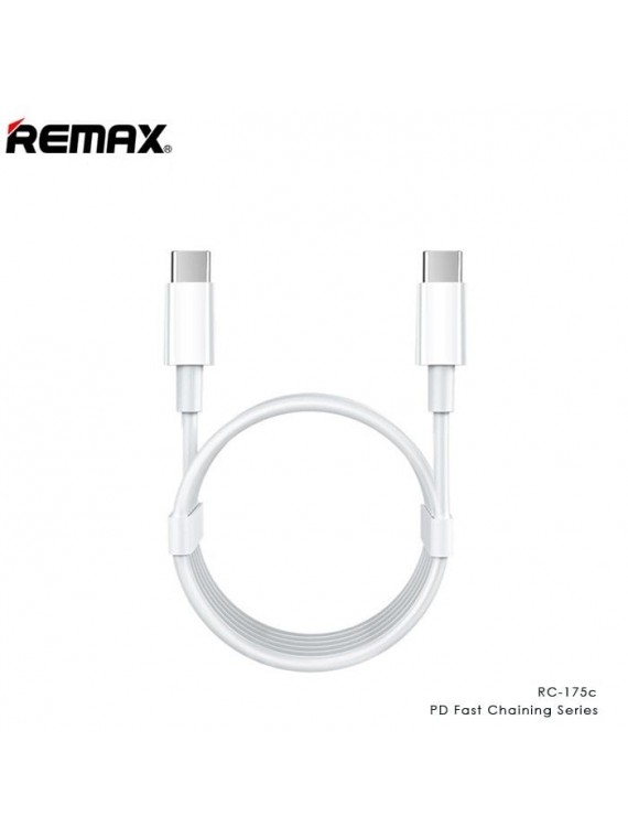 REMAX RC-175c 100W (type C to type C) Charging Cable white