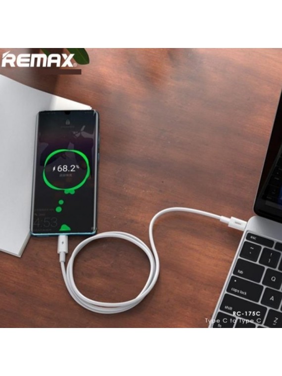 REMAX RC-175c 100W (type C to type C) Charging Cable white