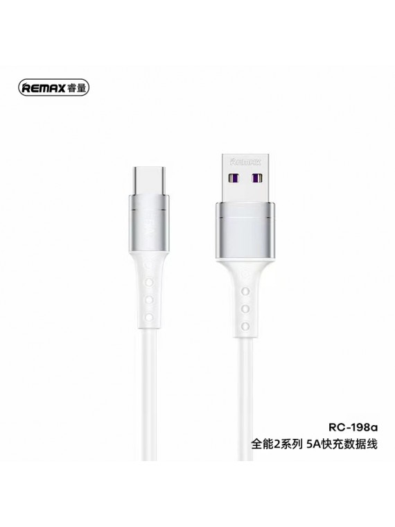 REMAX RC-198A Chaining Series II 5A Fast Charging Data Cable type c White