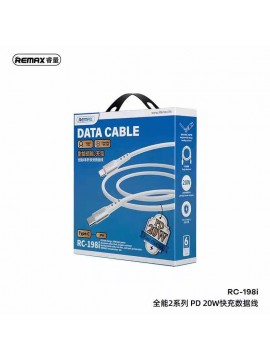 REMAX RC-198I Chaining Series II PD 20W Fast Charging Data Cable (type C-Lightning) White