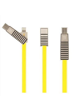 REMAX RC-072th Linyo Series 3 in 1 Cable Yellow