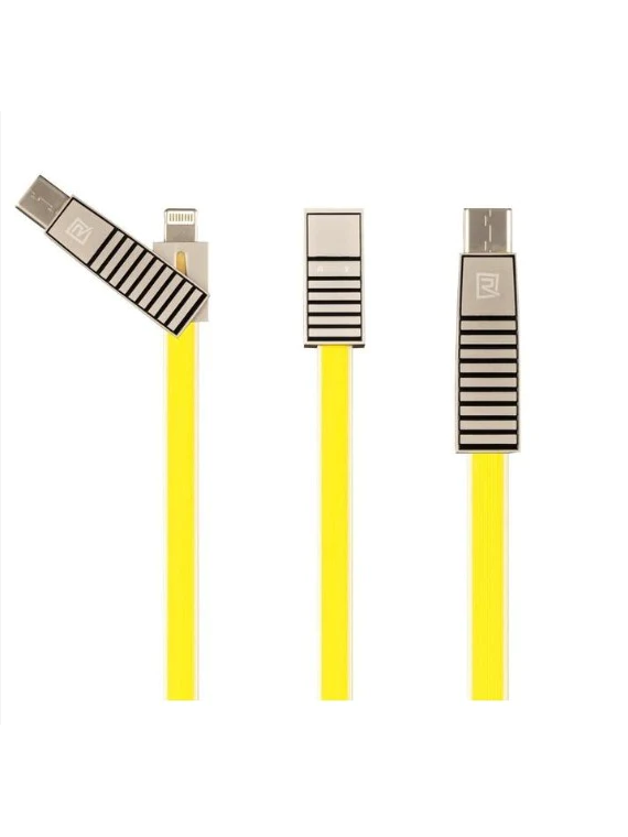 REMAX RC-072th Linyo Series 3 in 1 Cable Yellow