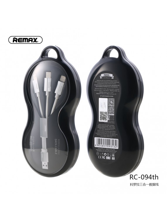 REMAX RC-094th KEROLLA Series 3 in 1 Cable White