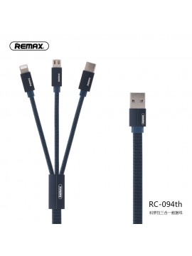 REMAX RC-094th KEROLLA Series 3 in 1 Cable Blue