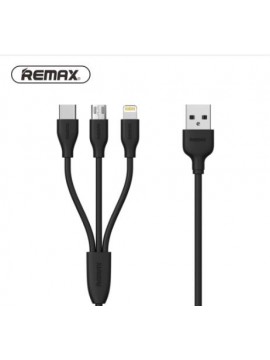REMAX RC-109th SUDA 3 in 1 Fast Charging Cable 1M Black